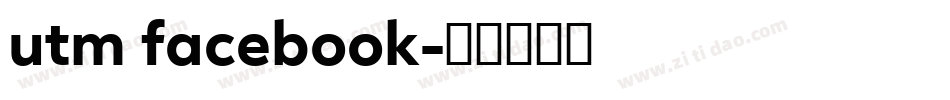 utm facebook字体转换